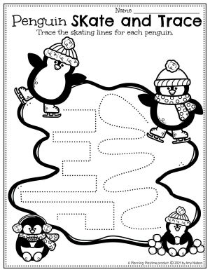 Winter Worksheets for Preschool - Planning Playtime