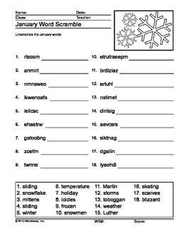 Seasonal Winter Worksheets, Coloring Pages and Printables Fun Pack