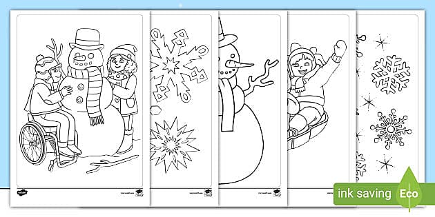 Winter Colouring Pictures | Twinkl Resources (teacher made)