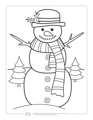 Winter Coloring Pages - Itsy Bitsy Fun