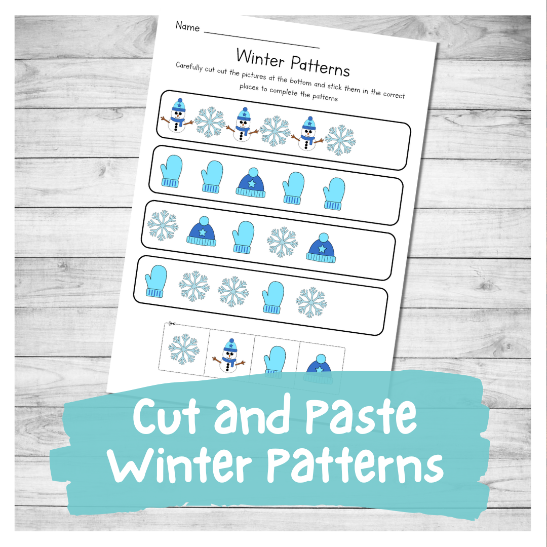 Free winter pattern worksheet for, Download Free winter pattern
