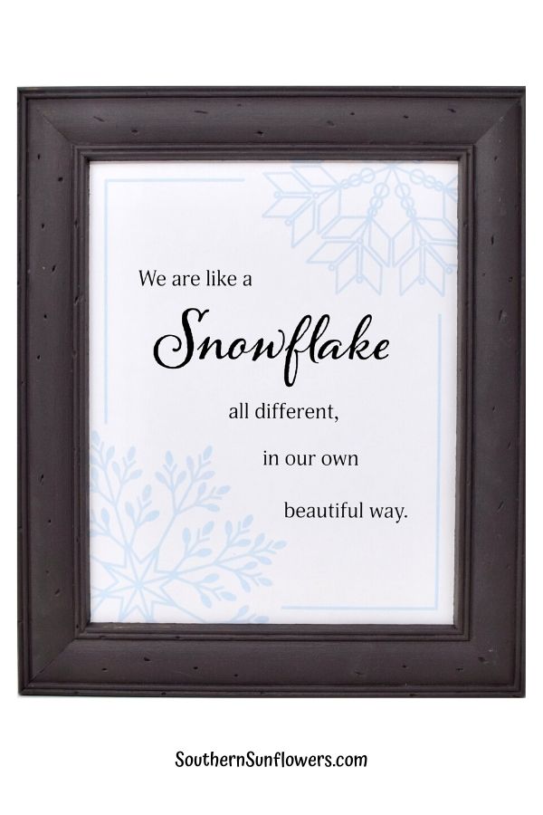 Free Winter Printable Wall Art -