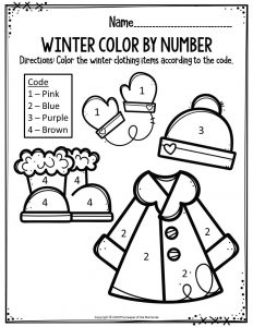 Winter Printable Preschool Worksheets - The Keeper of the Memories