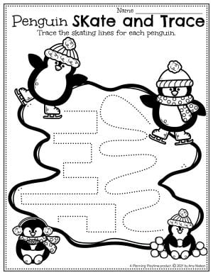 winter worksheet for preschool