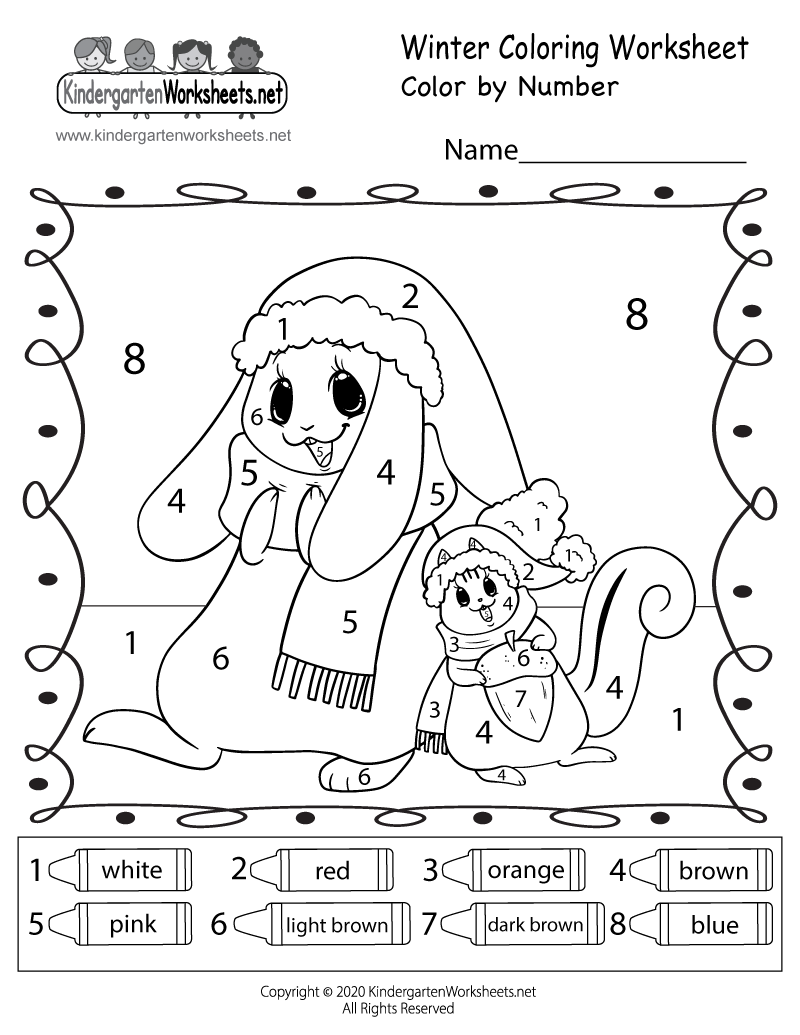 130 Free Preschool Winter Worksheets &  Printables