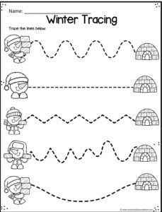 ❄️️ FREE Winter Worksheets for Preschoolers &  Kindergarten