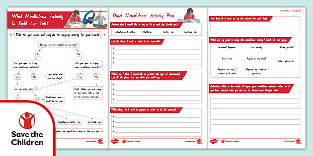 FREE! - Wellbeing Wise Mind Worksheet | Month of mindfulness mindmap