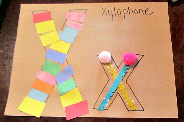 with the letter xx preschool activities