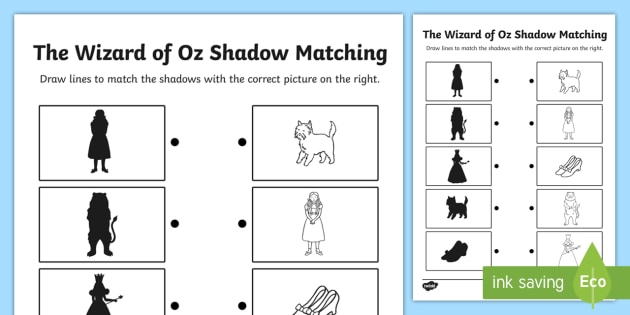 wizard of oz worksheet