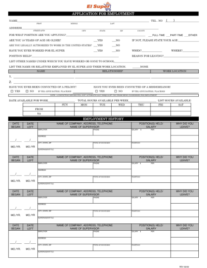 27 Job Application Form - Free to Edit, Download &  Print | CocoDoc