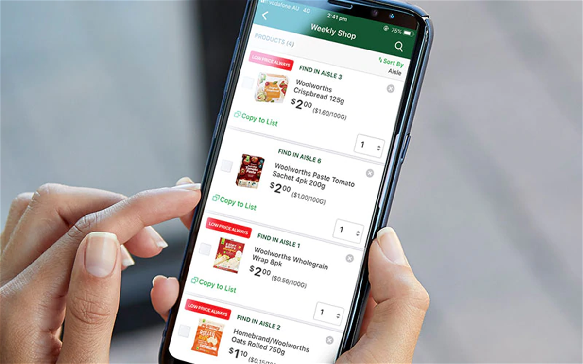woolworths printable shopping list