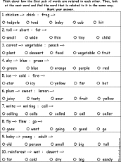 Verbal Analogies: EnchantedLearning.com