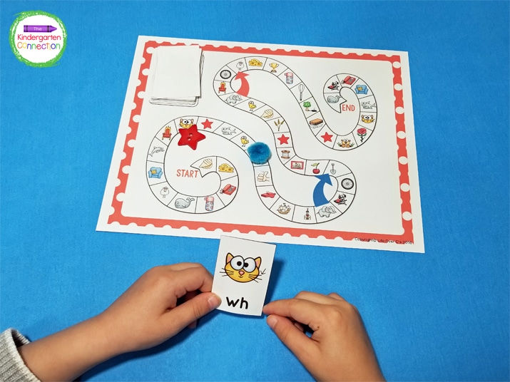 Printable Digraphs Board Game - The Kindergarten Connection