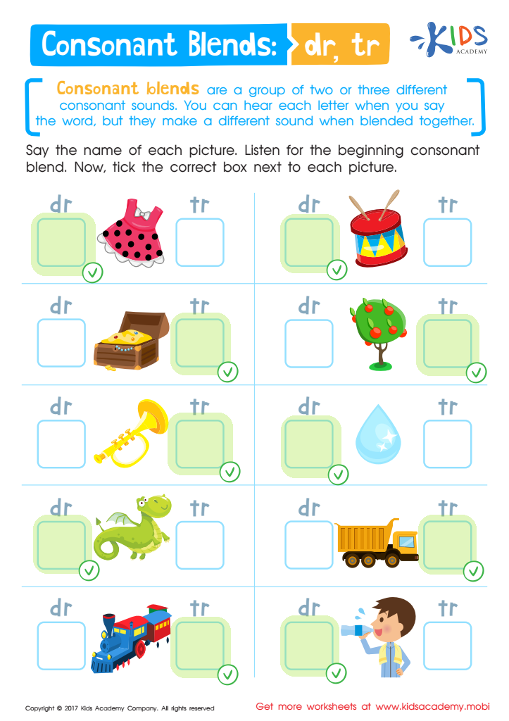 Beginning Blends 1 | Interactive Worksheet 