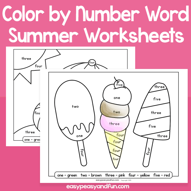 word color by number worksheet