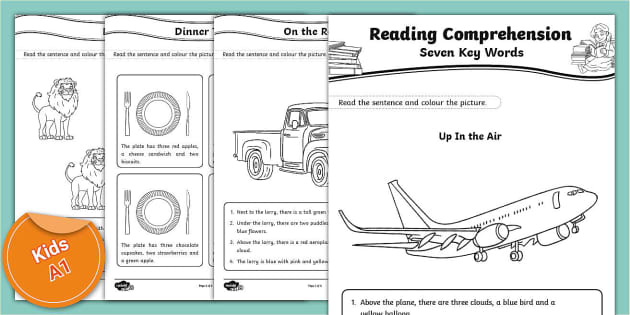 word comprehension worksheet