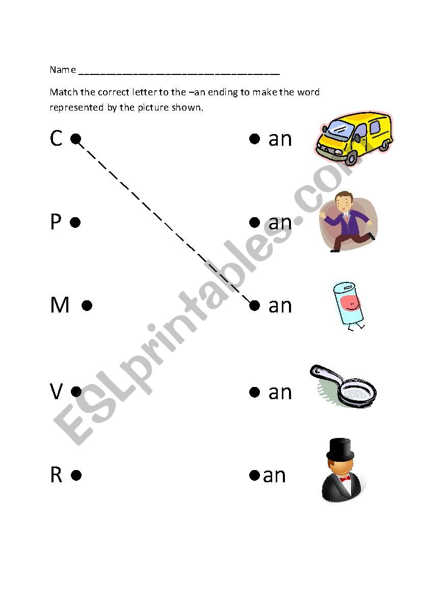 word endings worksheet