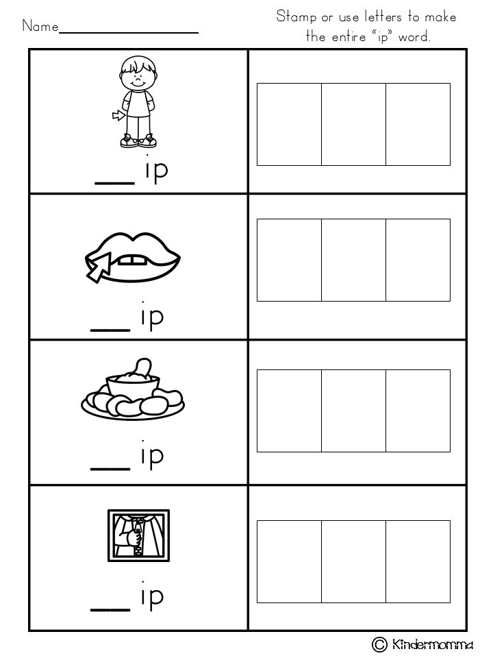 word families worksheet 1st grade