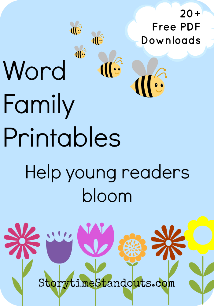 word family worksheet for kindergarten