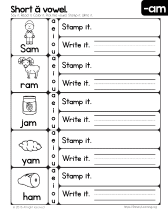 word family worksheet