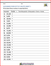 word form worksheet 4th grade