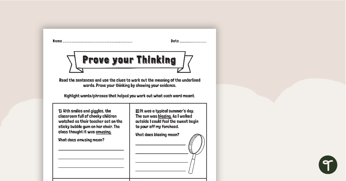 word in context worksheet