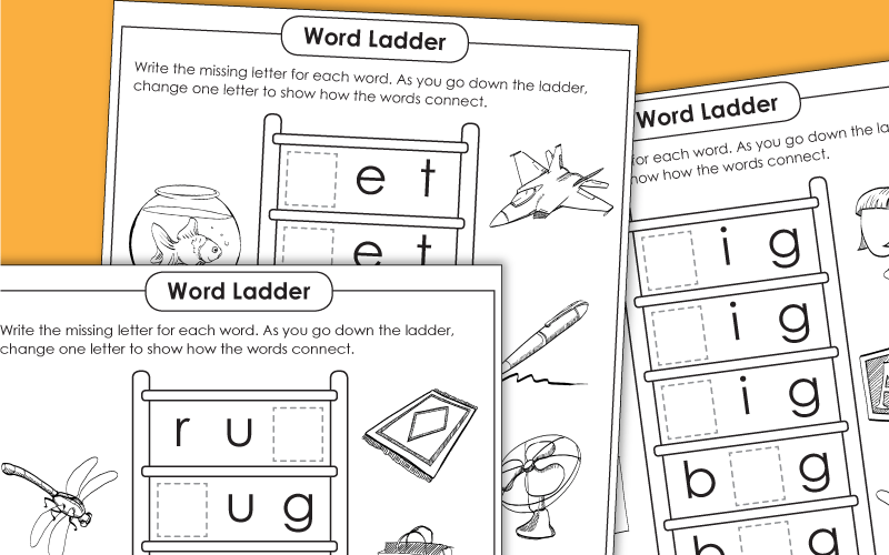 word ladder worksheet for fourth grade