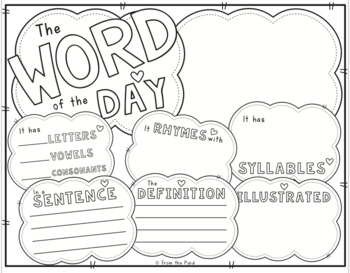 word of the day worksheet