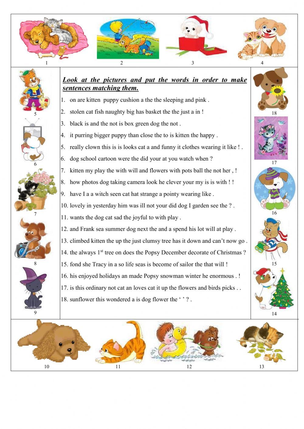 Word order interactive and downloadable worksheet. You can do the ...