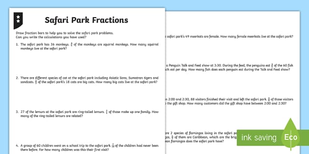 Unit Fractions Word Problems | Maths | Twinkl (teacher made)