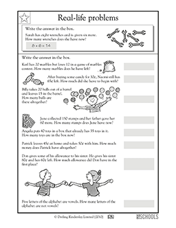 word problem worksheet for 2nd grade