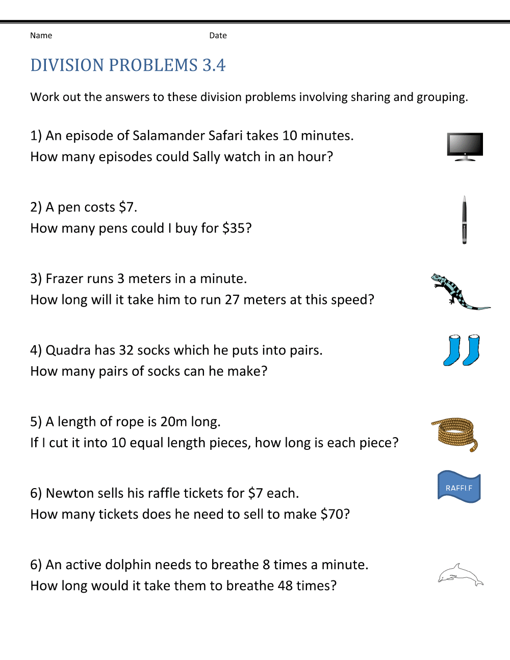 3rd Grade Math Word Problems - Best Coloring Pages For Kids