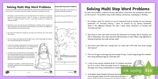 Grade 5 Maths South Africa PDF - Solving Word Problems