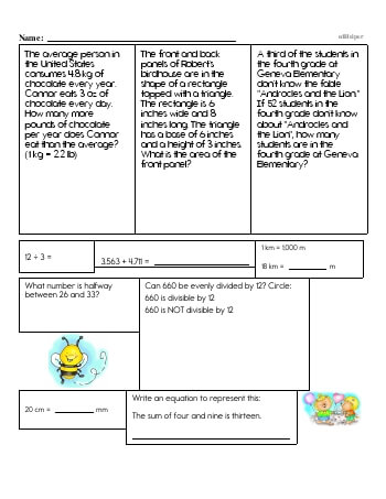 word problems for 6th graders worksheet