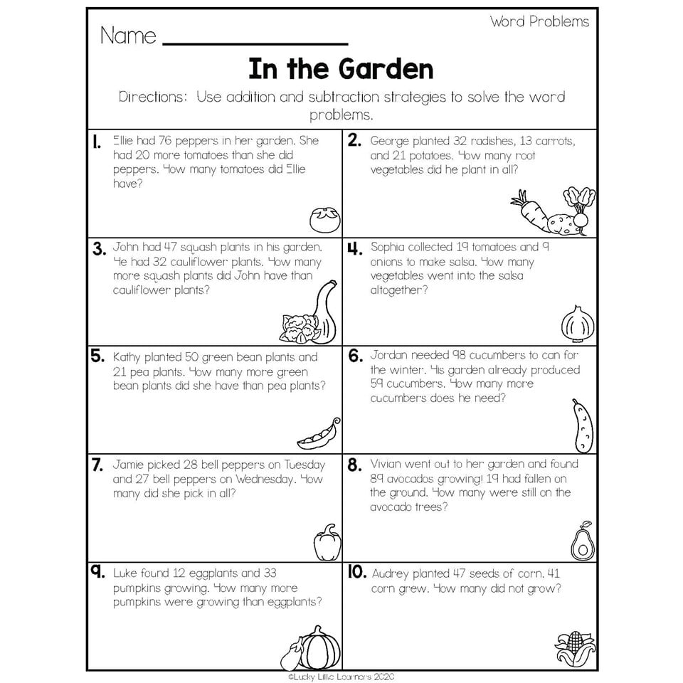 2nd Grade Math Worksheets - Operations and Algebraic Thinking ...