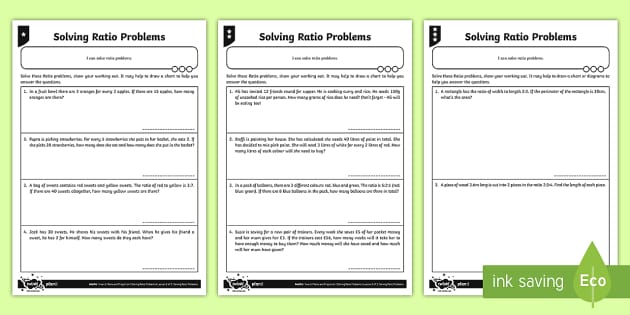 word problems proportions worksheet