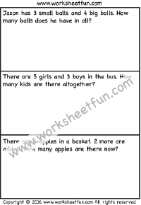 Word Problems / FREE Printable Worksheets - Worksheetfun