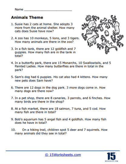 Addition Word Problems Worksheets - 15 Worksheets Library