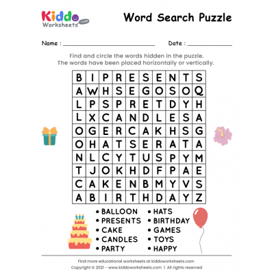 Free Printable Word Search Worksheets - kiddoworksheets