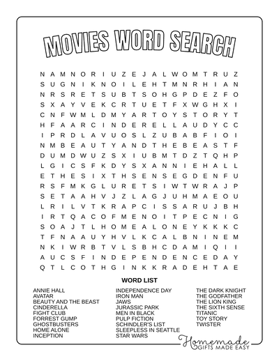 Best Free Word Search Printable Puzzles for Kids &  Adults