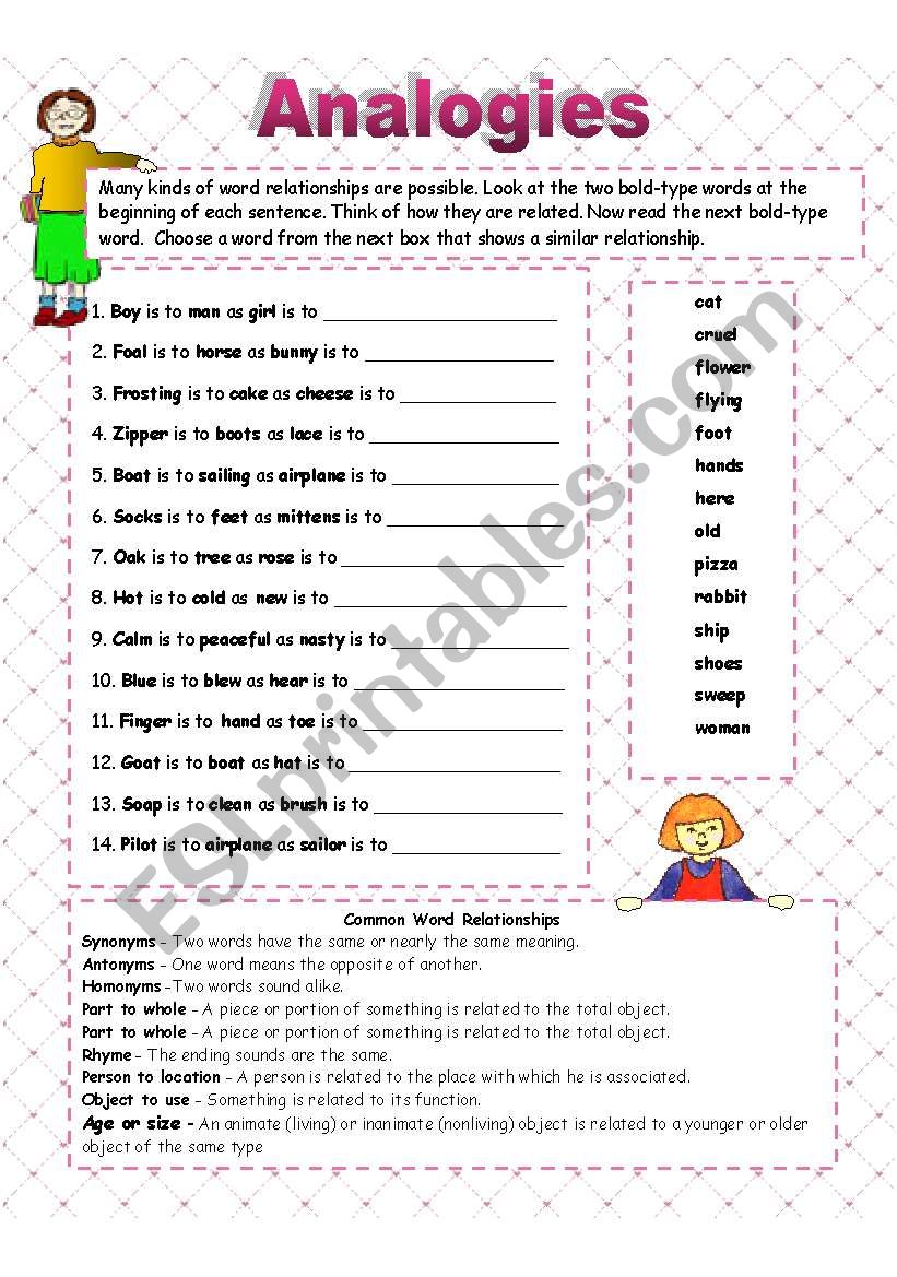 word relationships antonyms and synonyms worksheet