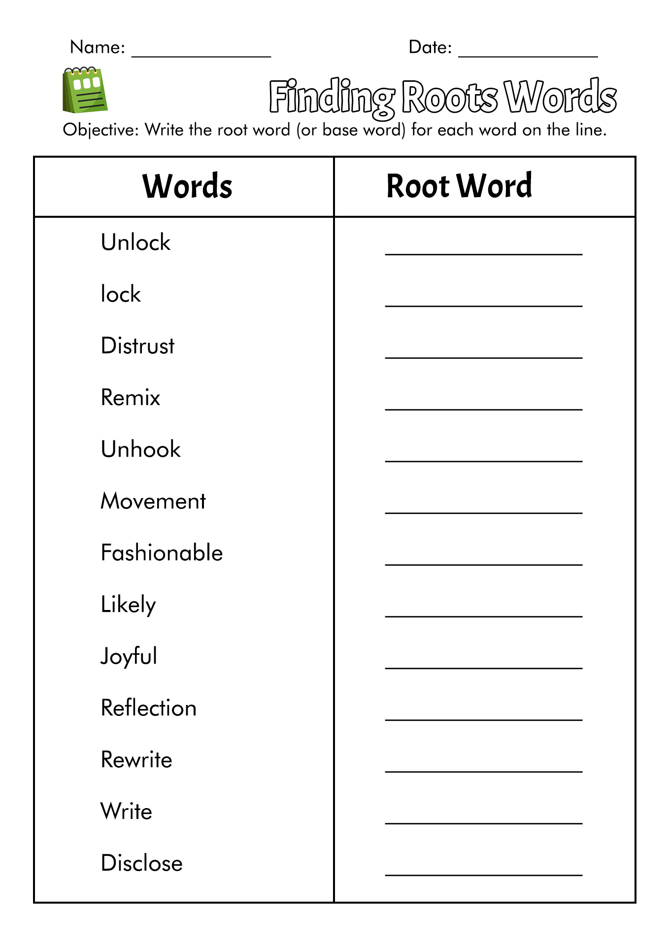19 Free Printable Prefix Worksheets 4th Grade - Free PDF at