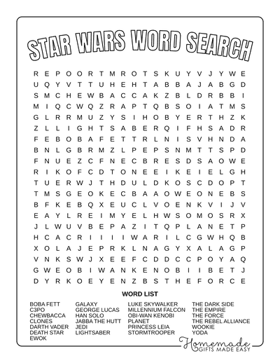 word search printable worksheet
