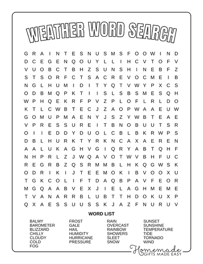 Best Free Word Search Printable Puzzles for Kids &  Adults