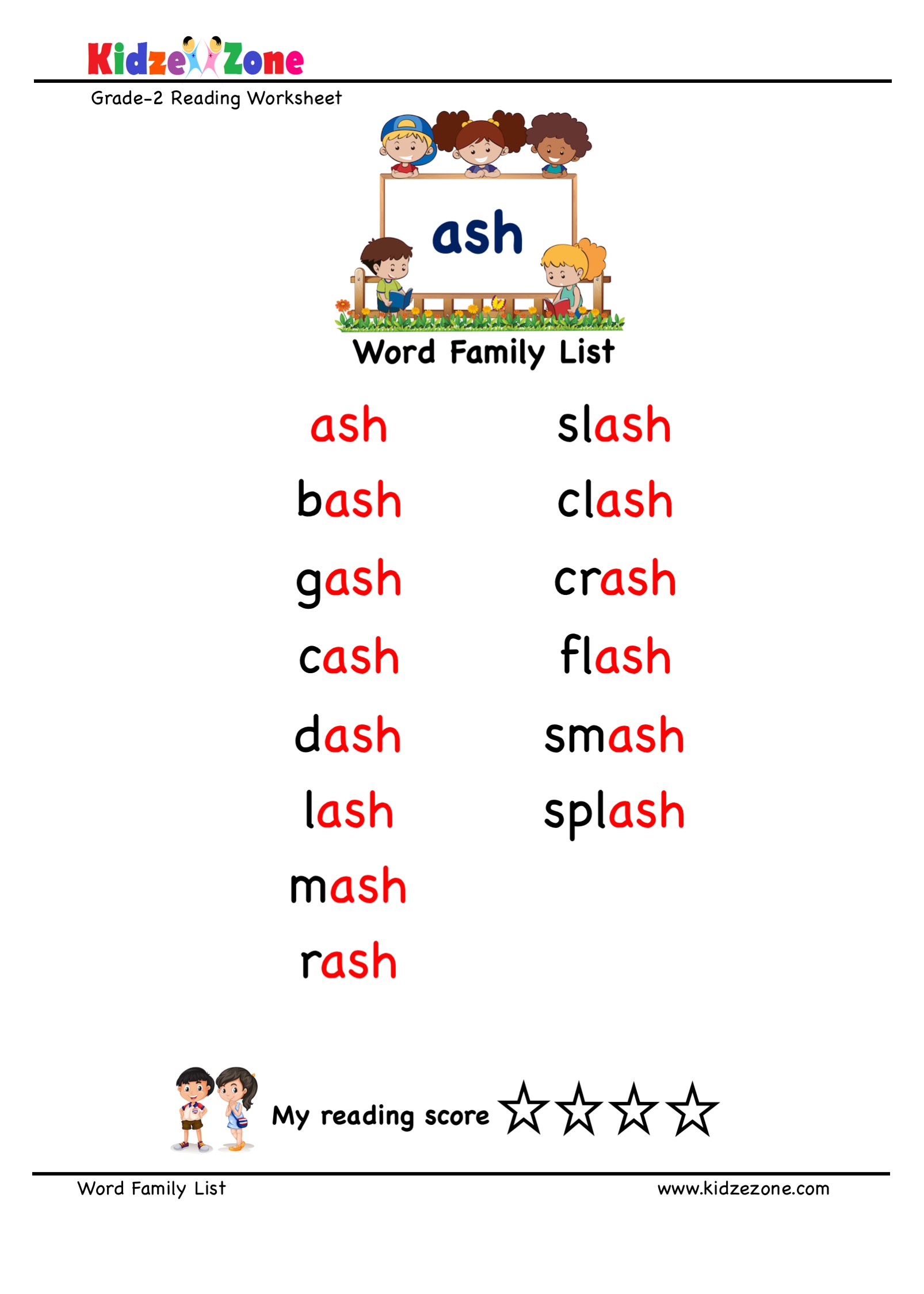 word splash worksheet