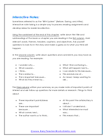 Study Skills Worksheets
