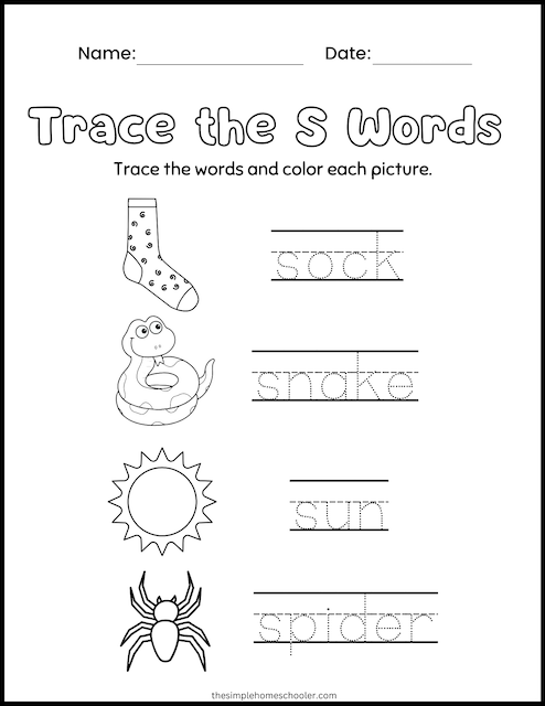 26 Wonderful Word Tracing Worksheets: Free &  Easy Print - The ...