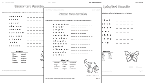 word unscrambler worksheet