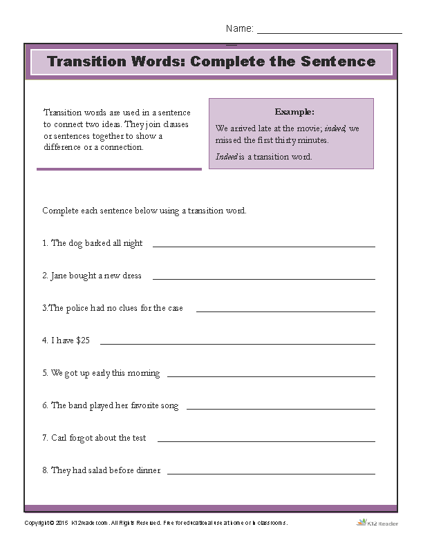 word writing worksheet