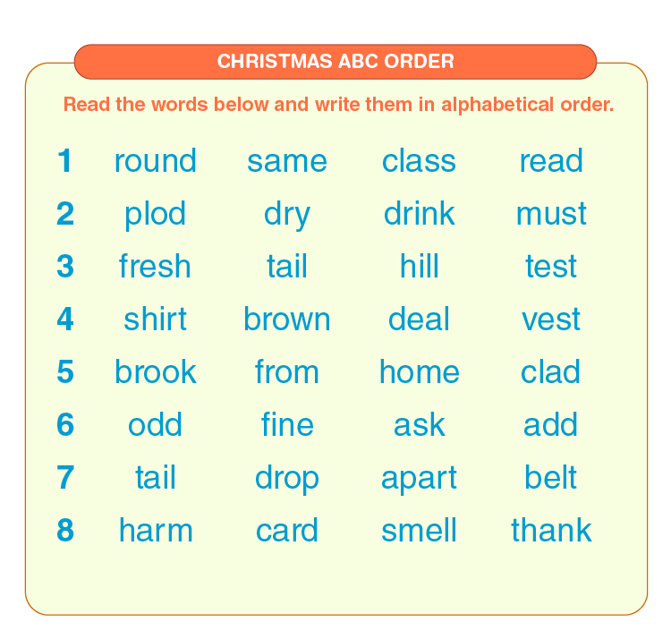 Alphabetical Order Worksheets | Download Free Printables For Kids ...
